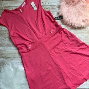 New York & Company Fit and Flare Dress | Pink | size XL X-Large | NWT